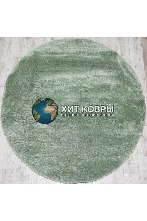 Турецкий ковер Elite Shaggy 0000 Зеленый круг